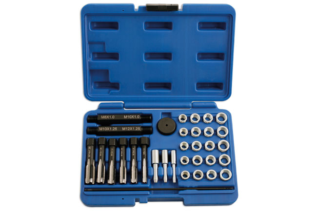 Kit réparation filetage bougie M14 x 1_25 mm 16 pièces