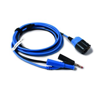 TA404 - 3m cordon de test premium : PicoBNC+ à 4 mm - Bleu