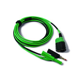 TA406 - 3m cordon de test premium : PicoBNC+ à 4 mm - Vert