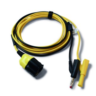 TA407 - 3m cordon de test premium : PicoBNC+ à 4 mm - Jaune