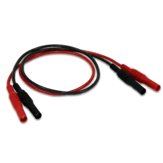 Cordon blindé de 4 mm à 4 mm 1000 V CAT III 0,5 m – rouge – TA309